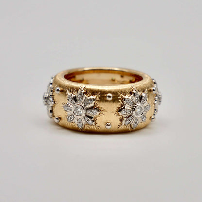 Fabric Silk Diamond Ring
