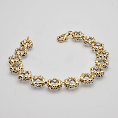 Scalloped Tennis Bracelet with 10- of Round Moissanites, view 3