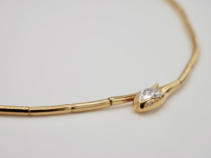 Bamboo Serpent Collar Necklace, view 4