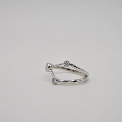 Cancer Constellation Ring with Lab Diamonds, view 2