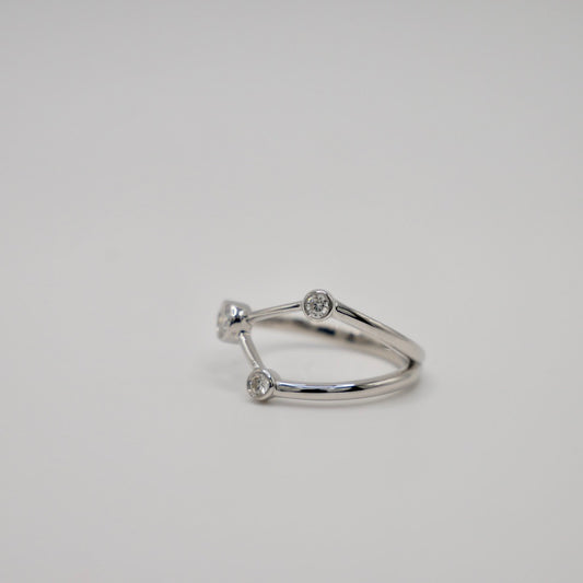 Cancer Constellation Ring with Lab Diamonds