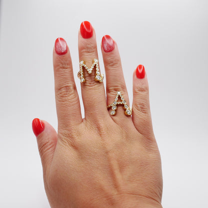 Alphabet Embrace Ring, view 14