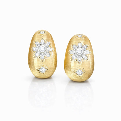 Rigato Snowflake Diamond Earrings