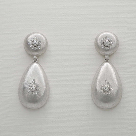 Buccellati Macri White Gold Drop Earrings