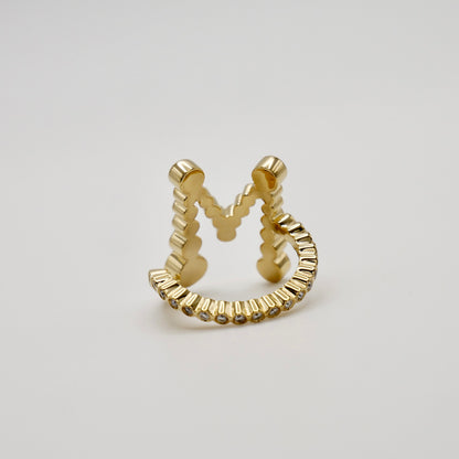 Alphabet Embrace Ring, view 9