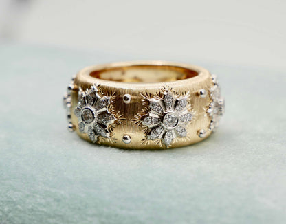 Fabric Silk Diamond Ring, view 2