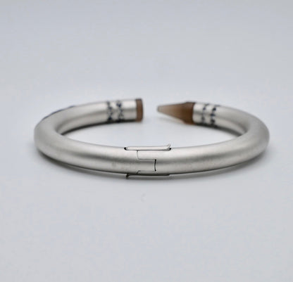 Customizable Crayon Bracelet with Grey Agate and Moissanites, Gold Filled, view 16