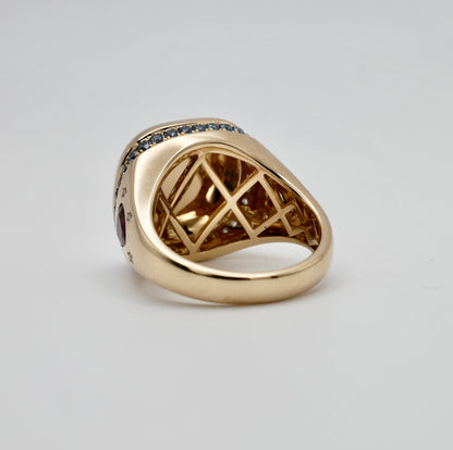 Hieroglyphs Ring, 14K Gold, view 5