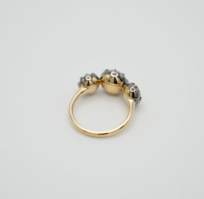 Georgian Victorian Trilogy Collet Set Ring, view 5