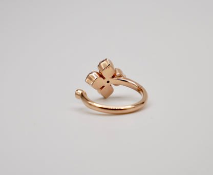 Diamond Clover Ring, view 4
