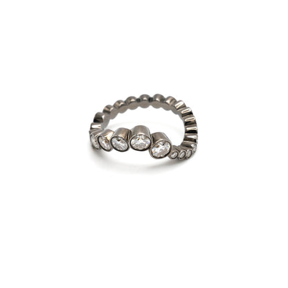 Wave Embrace Ring, 18K Blackened Gold, view 2