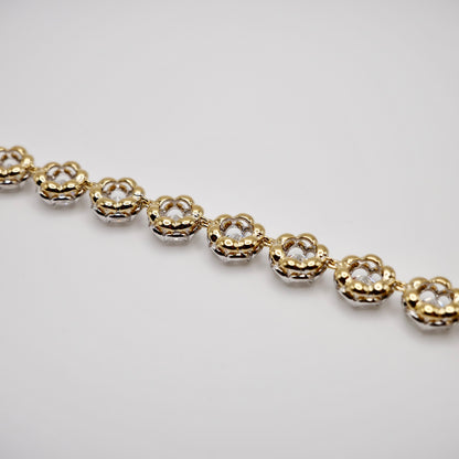 Scalloped Tennis Bracelet with 10- of Round Moissanites, view 6