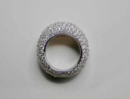 Cloud Plump Pouf Ring with 5.9 Cts of Lab Grown Diamonds, 18K Gold, view 3