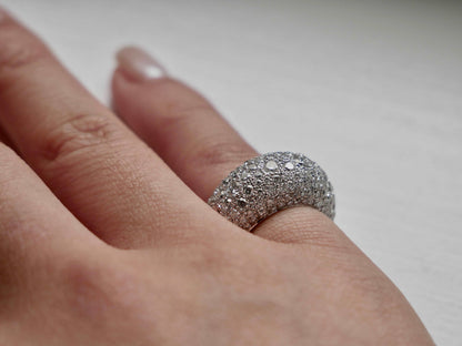 Cloud Plump Pouf Ring with 5.9 Cts of Lab Grown Diamonds, 18K Gold, view 5