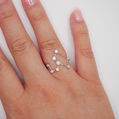 Leo Constellation Ring with Lab Diamonds, view 7