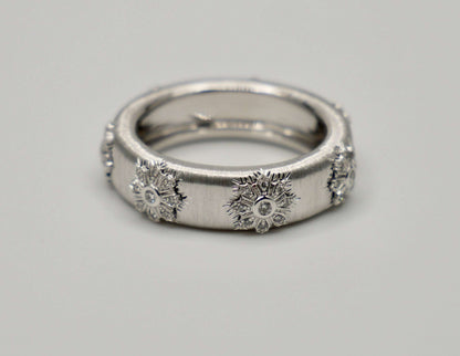 Fabric Silk Diamond Ring, Clover, view 2