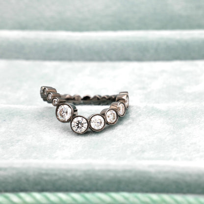 Wave Embrace Ring, 18K Blackened Gold, view 7