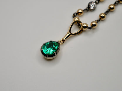 Georgian Victorian Ball Chain Pendant, view 3