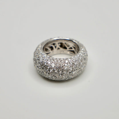 Cloud Plump Pouf Ring with 5.9 Cts of Lab Grown Diamonds, 18K Gold