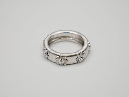 Fabric Silk Diamond Ring, Clover, view 3