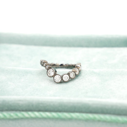 Wave Embrace Ring, 18K Blackened Gold, view 5