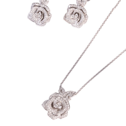Diamond Bloom Pendant Charm, 18K Gold, view 3