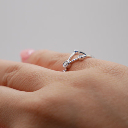 Cancer Constellation Ring with Lab Diamonds, view 10
