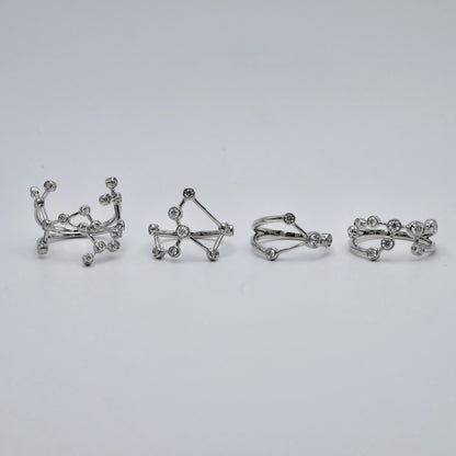 Sagittarius Constellation Ring with Lab Diamonds, view 5
