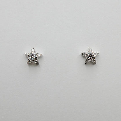 Moissanite Star Stud Earrings