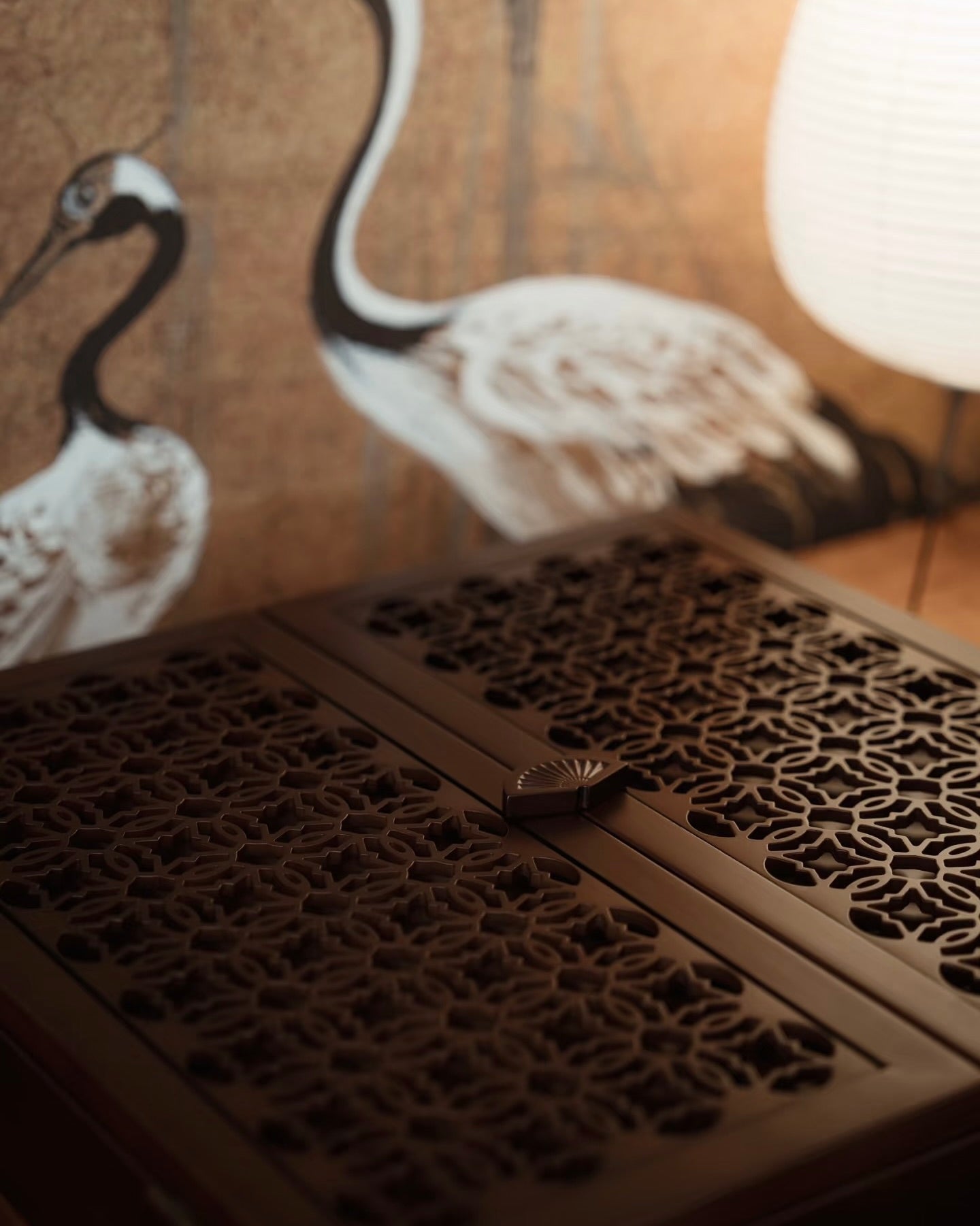 Luxury Mahjong Set Complete 144 Tiles, Carved Wood Storage Box Hand Painted Chinese Game Set | by Disco Marshmallow