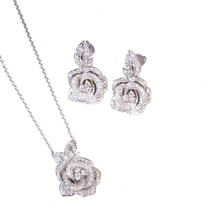 Diamond Bloom Pendant Charm, 18K Gold, view 2