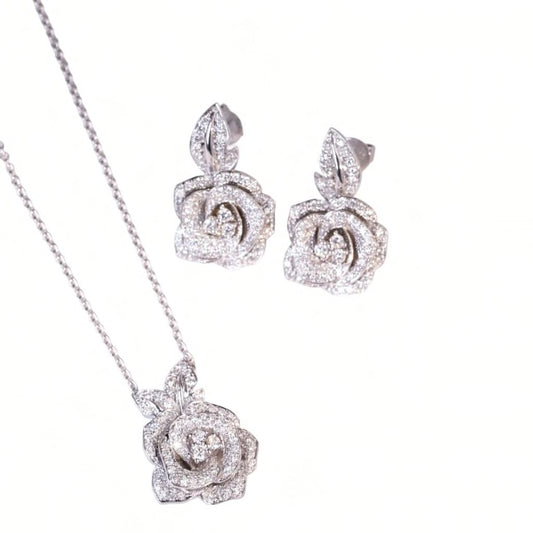 Diamond Bloom Pendant Charm, 18K Gold, view 2