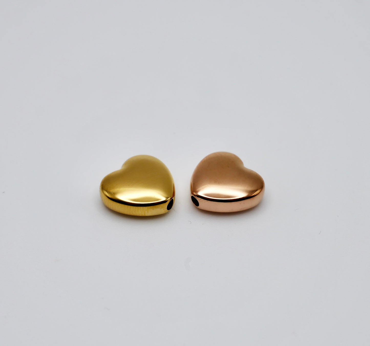 Pastel Heart Bead Stretch Bracelet with Heart Bead, 18K Gold Filled, Ready to Ship