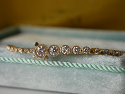 Gradient or Graduating Tennis Bracelet, view 9