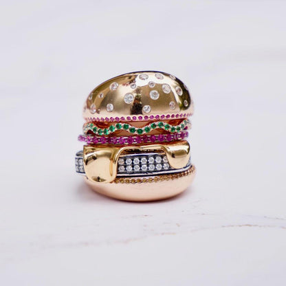 Pencil and Burger Combo, 18K Gold Filled, view 5