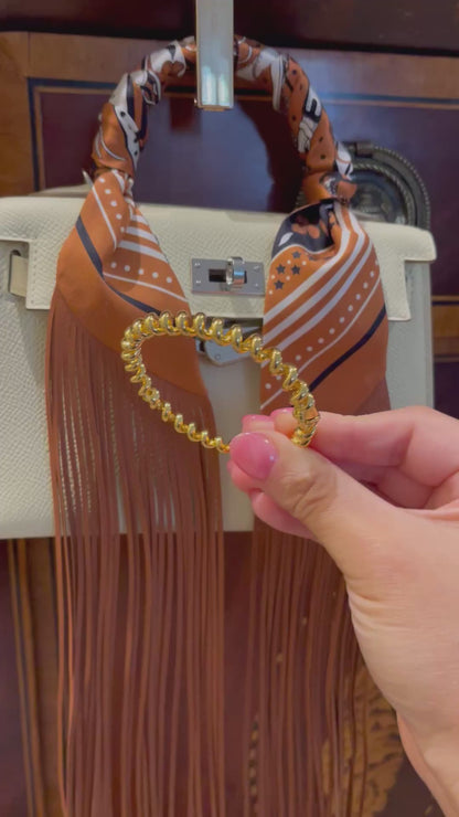 Fusilli Rotini Spiral Gold Moissanite Bangle