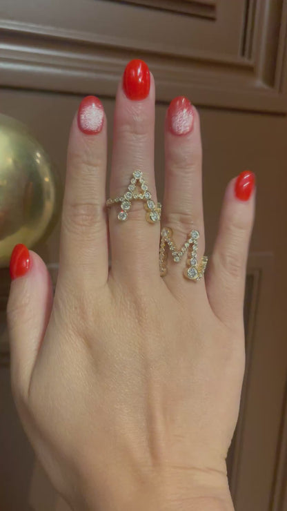 Alphabet Embrace Ring