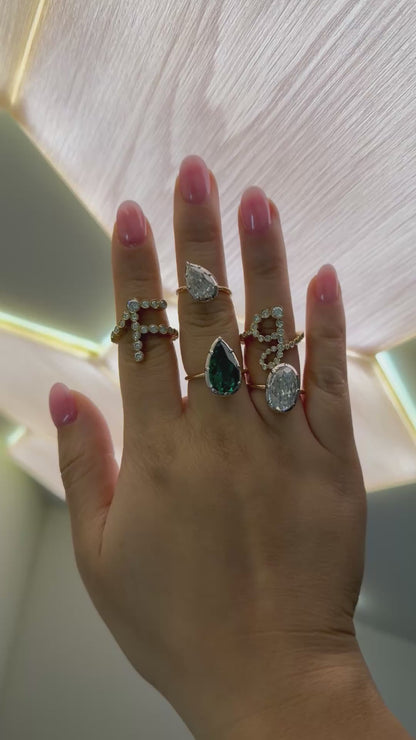 Alphabet Embrace Ring